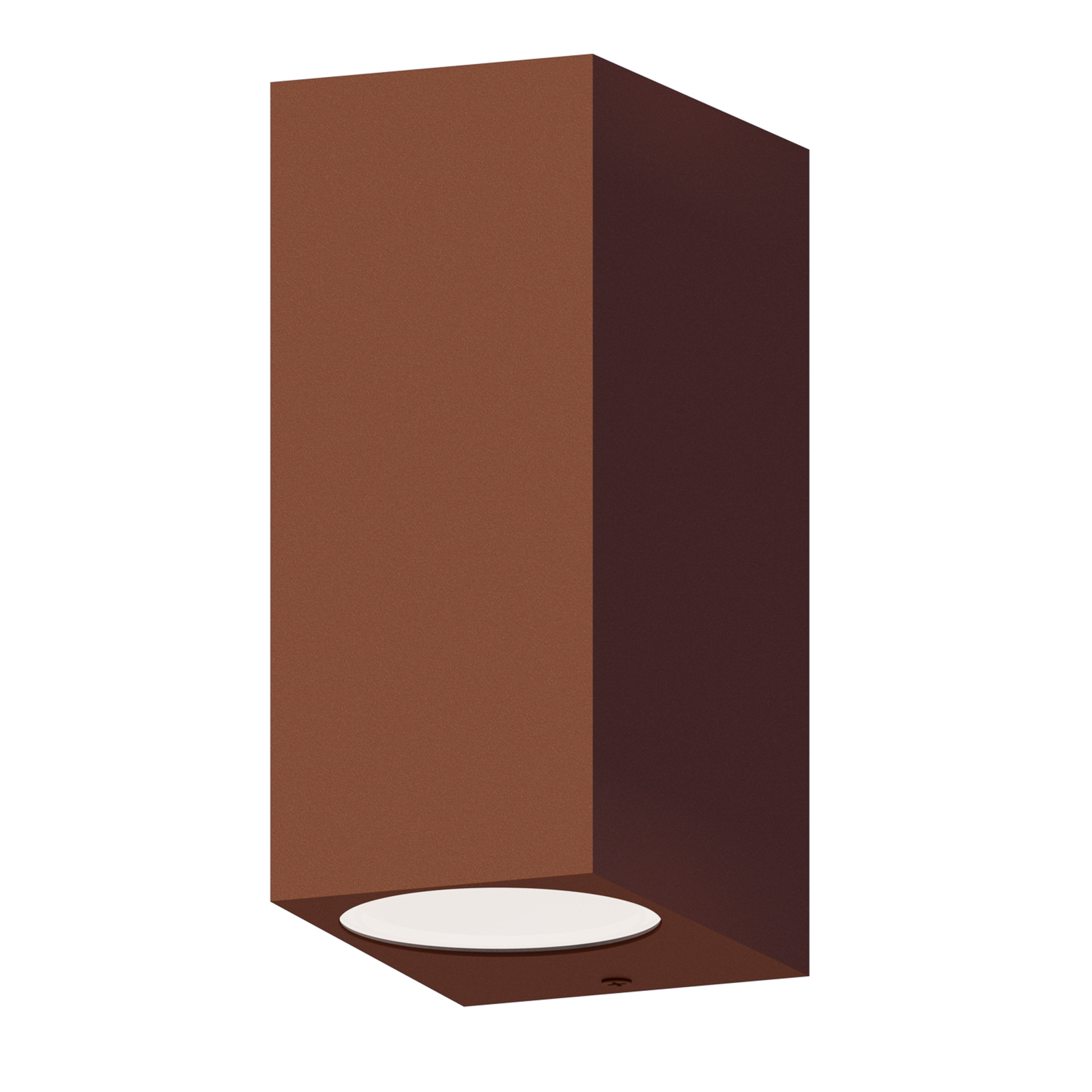 Calex outdoor wall light GU10, up/down, height 15 cm, rust brown