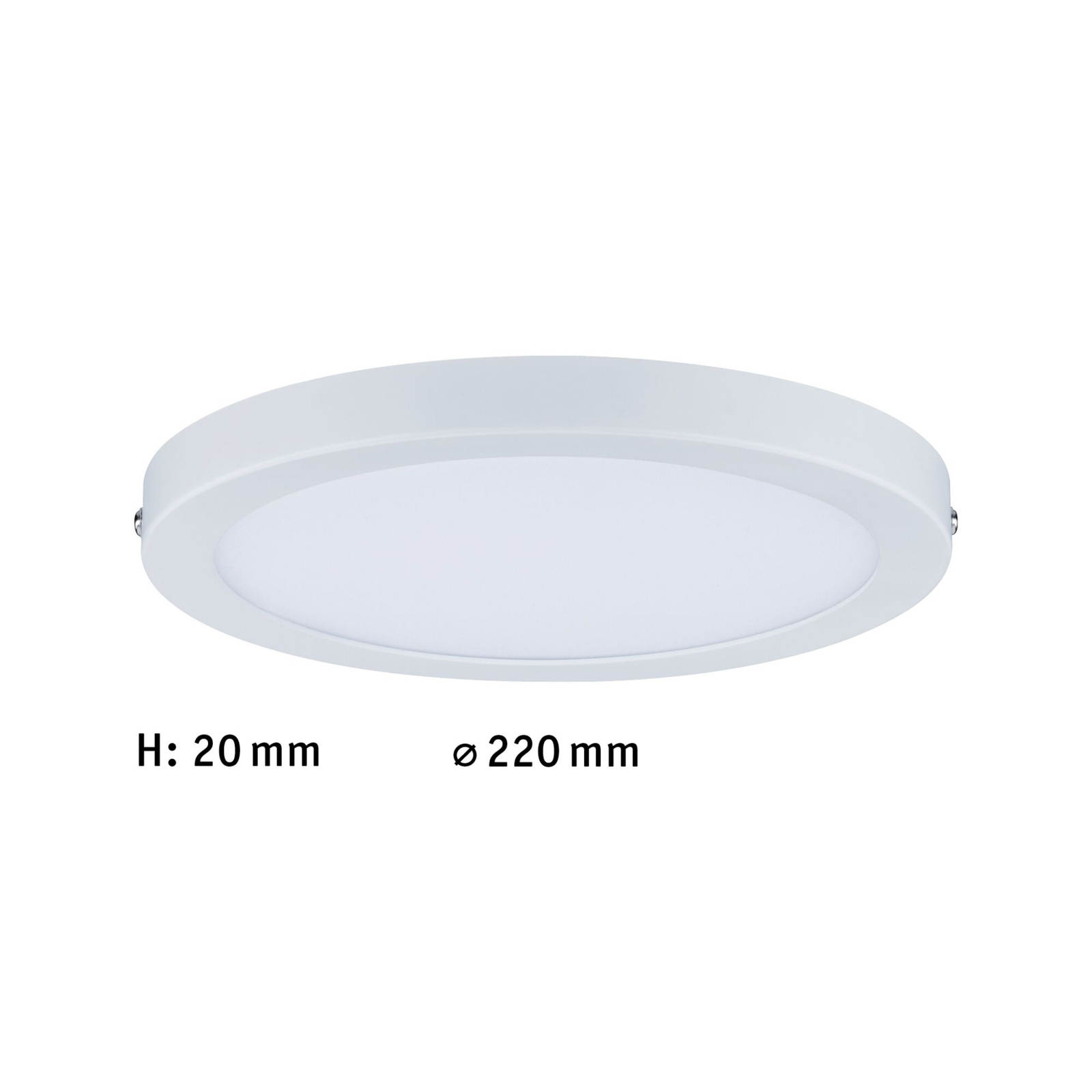 Paulmann Atria LED-Deckenleuchte Ø22cm weiß matt