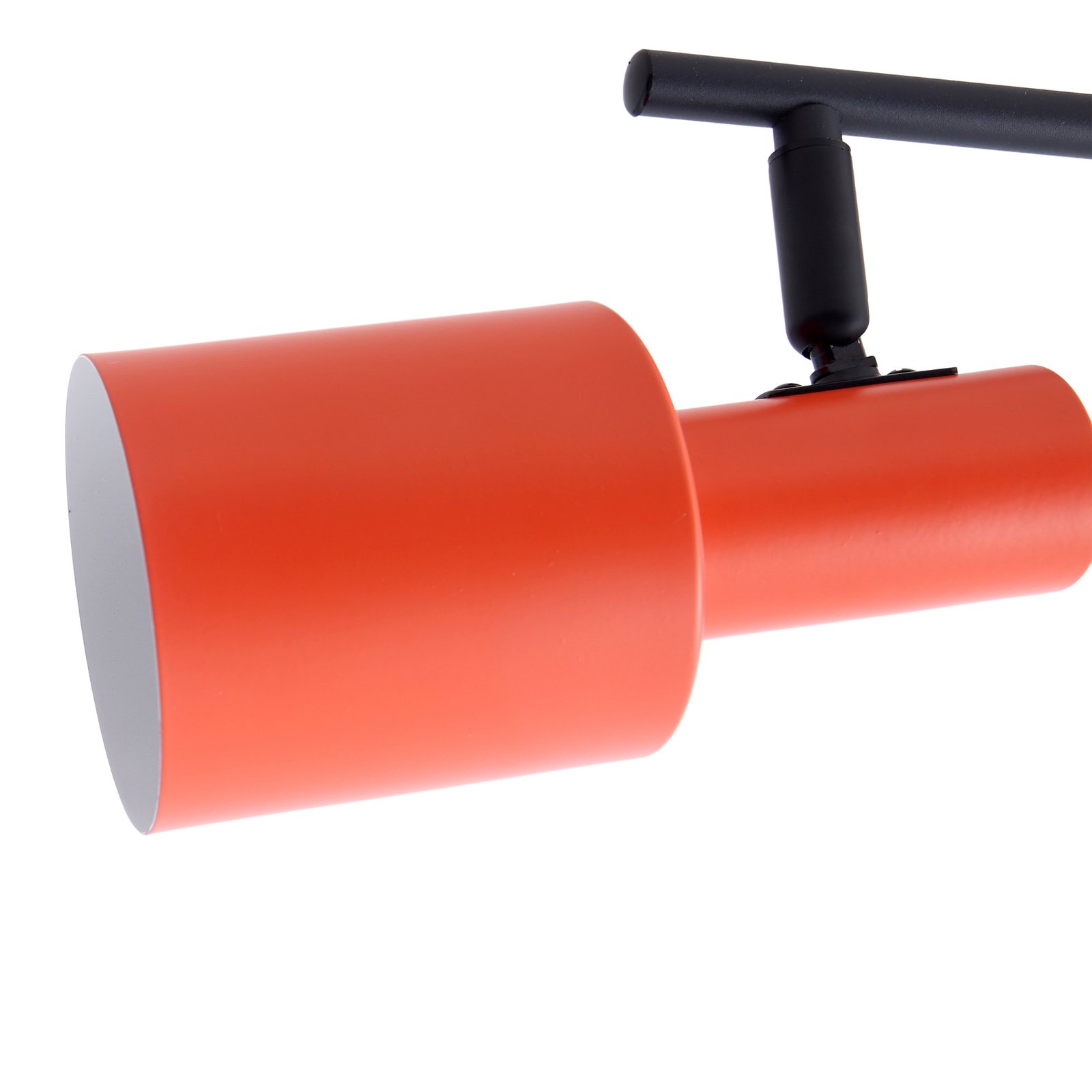 Lindby spot pour plafond Ovelia, orange/noir, 4 lampes, E27