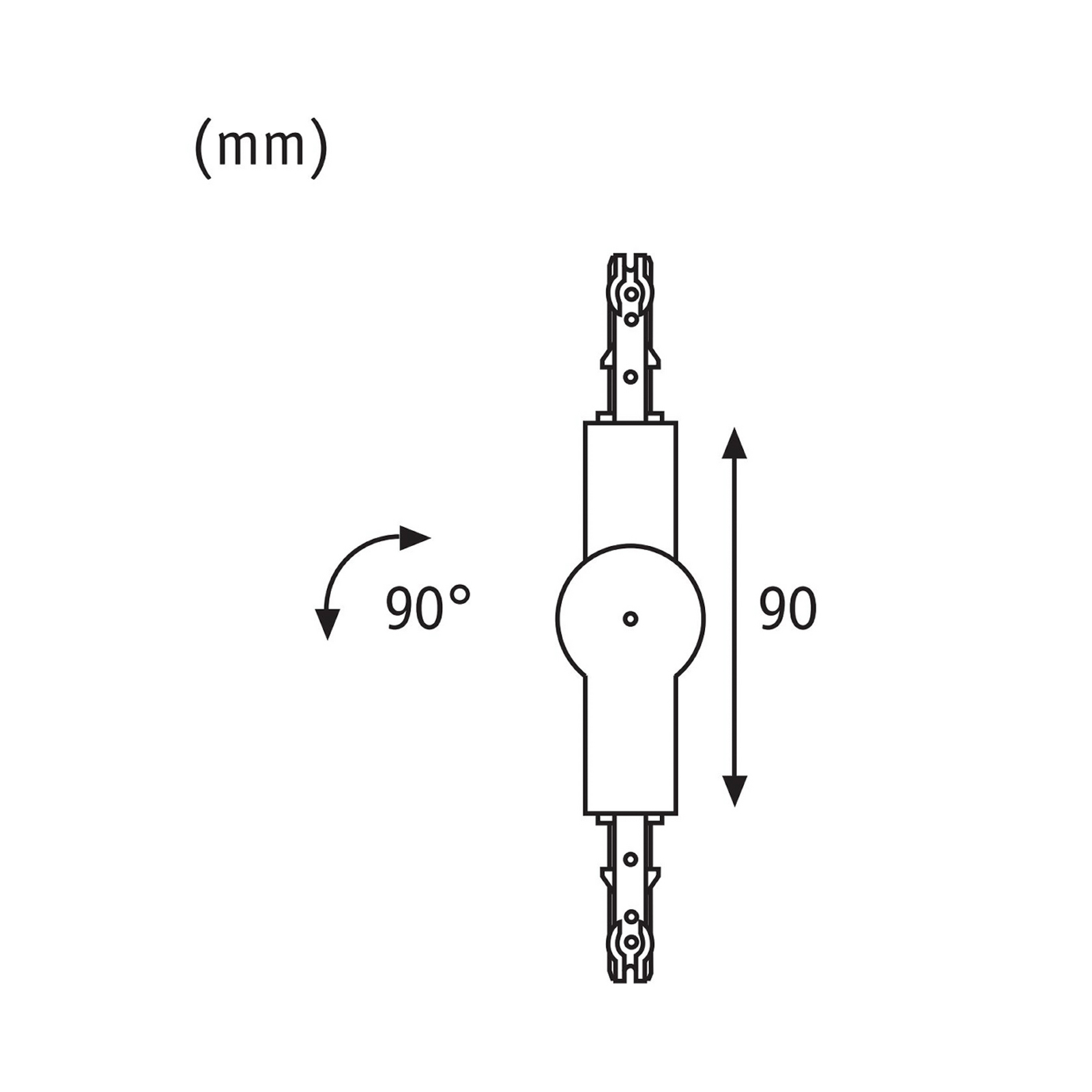 Paulmann URail-scharnierverbinding, signaalwit, max. 1000 W