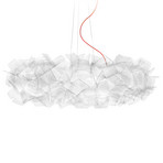 Slamp Clizia Pixel Hängelampe, Kabel rot