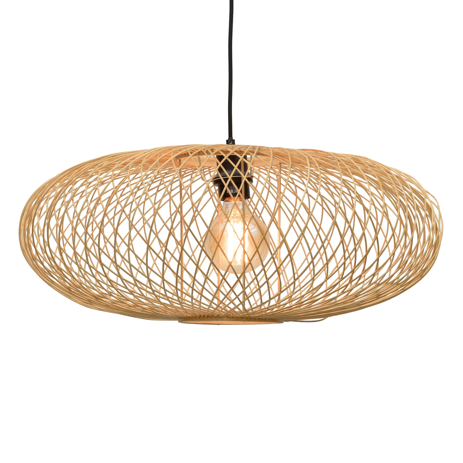 GOOD & MOJO Cango, lampada a sospensione, forma ellittica, colore naturale