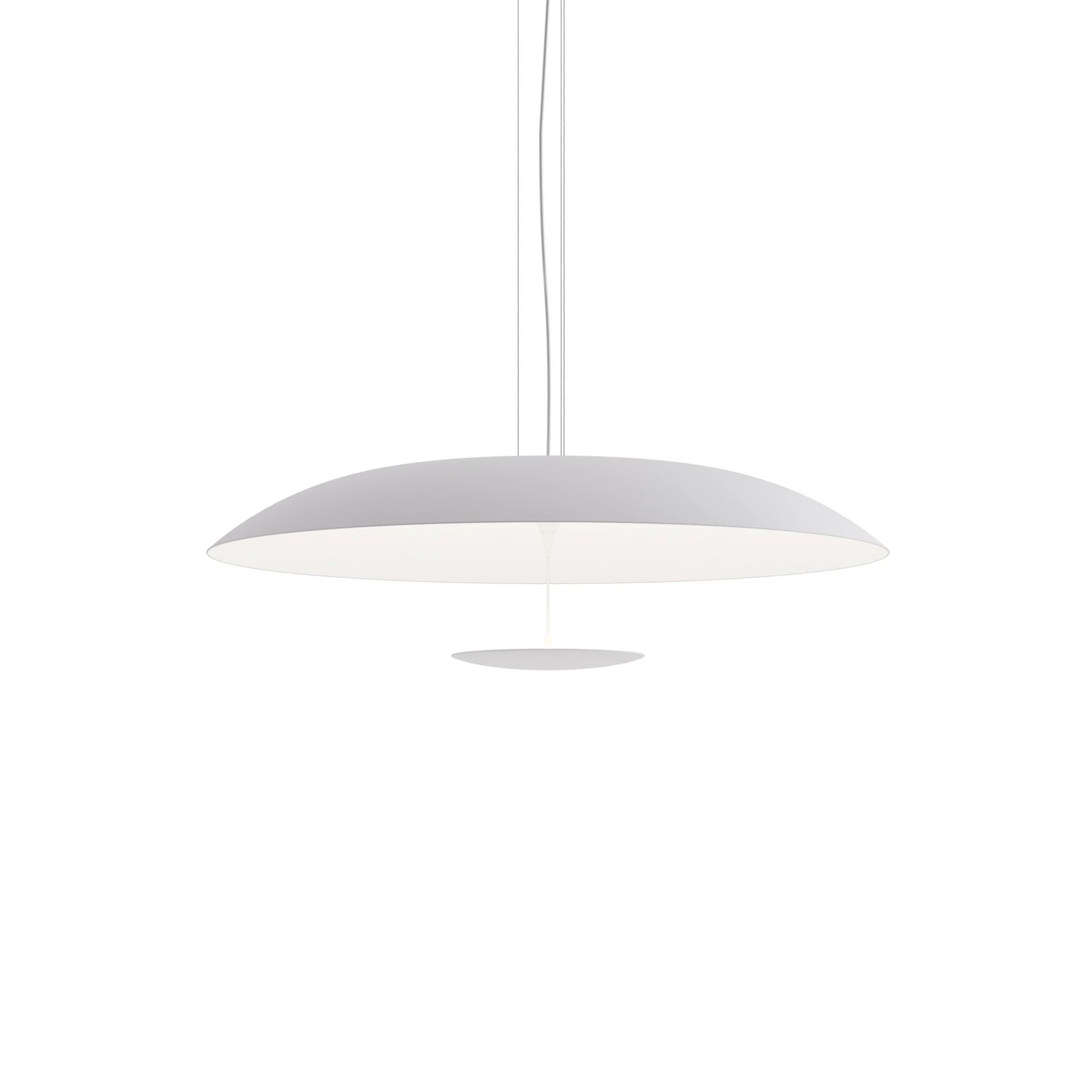Karman LED κρεμαστή λάμπα BLANCO, Ø 92 cm, λευκό, μέταλλο