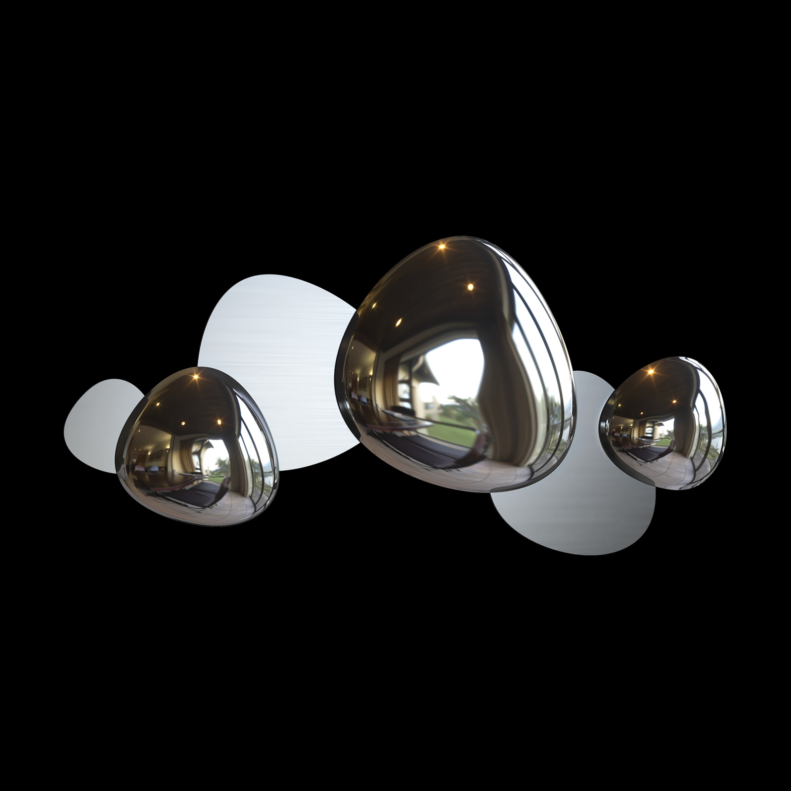 Maytoni Jack-stone aplique LED, 79 cm, níquel