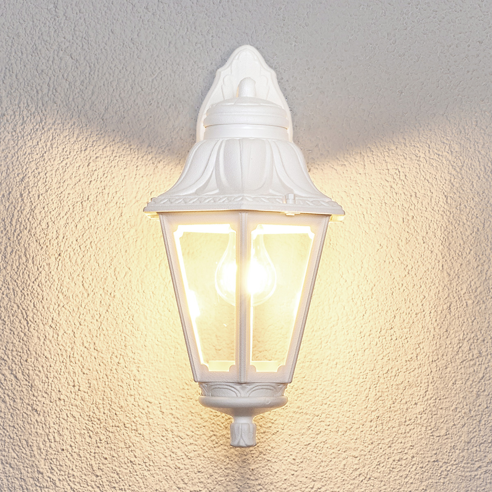 Applique LED Bisso Anna E27 blanche vers le bas