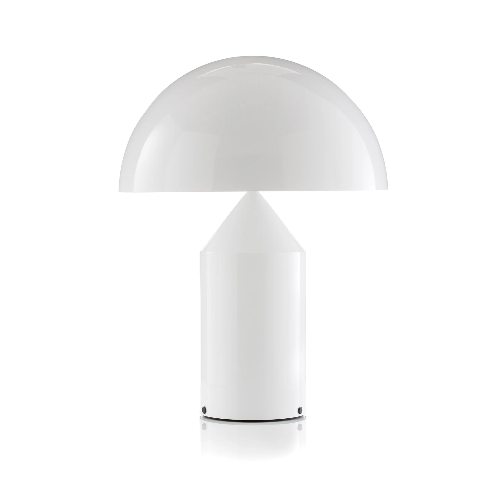 Oluce Atollo stolna lampa s dimerom Ø50cm bijela