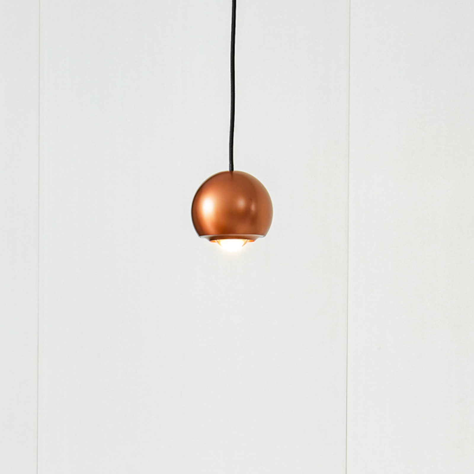 Lucande LED candeeiro de suspensão Varineth, cor de cobre, alumínio, Ø 11