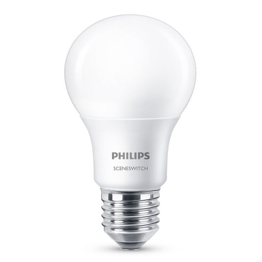 Philips SceneSwitch E27 8W LED-lampa 2 700K matt