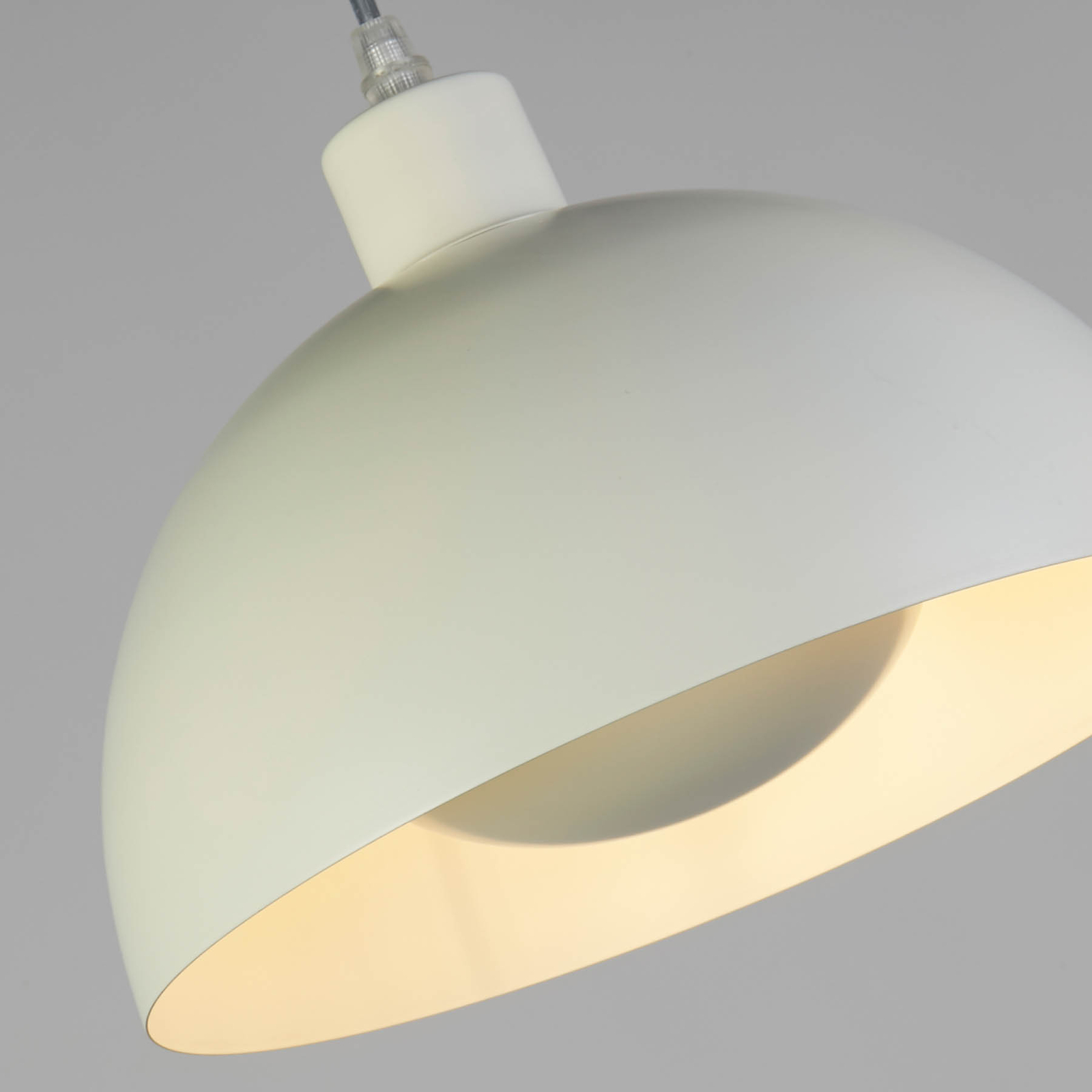 Mars hanging luminaire, cream, Ø 40 cm, steel