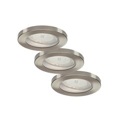 ELC Delfan - kylpyhuoneen LED-uppovalot 3x, hopea
