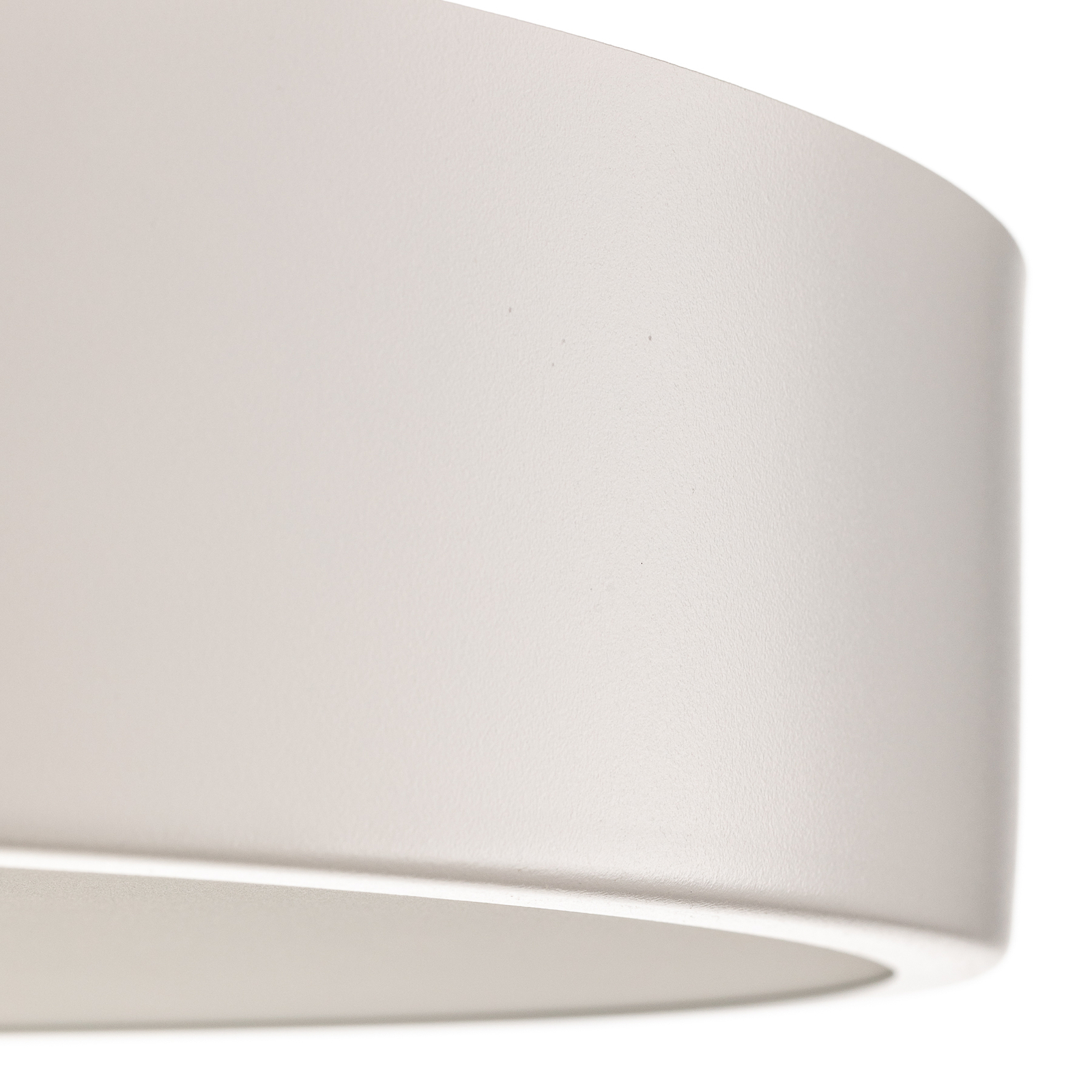 Cleo ceiling lamp in white with diffuser, Ø 60 cm