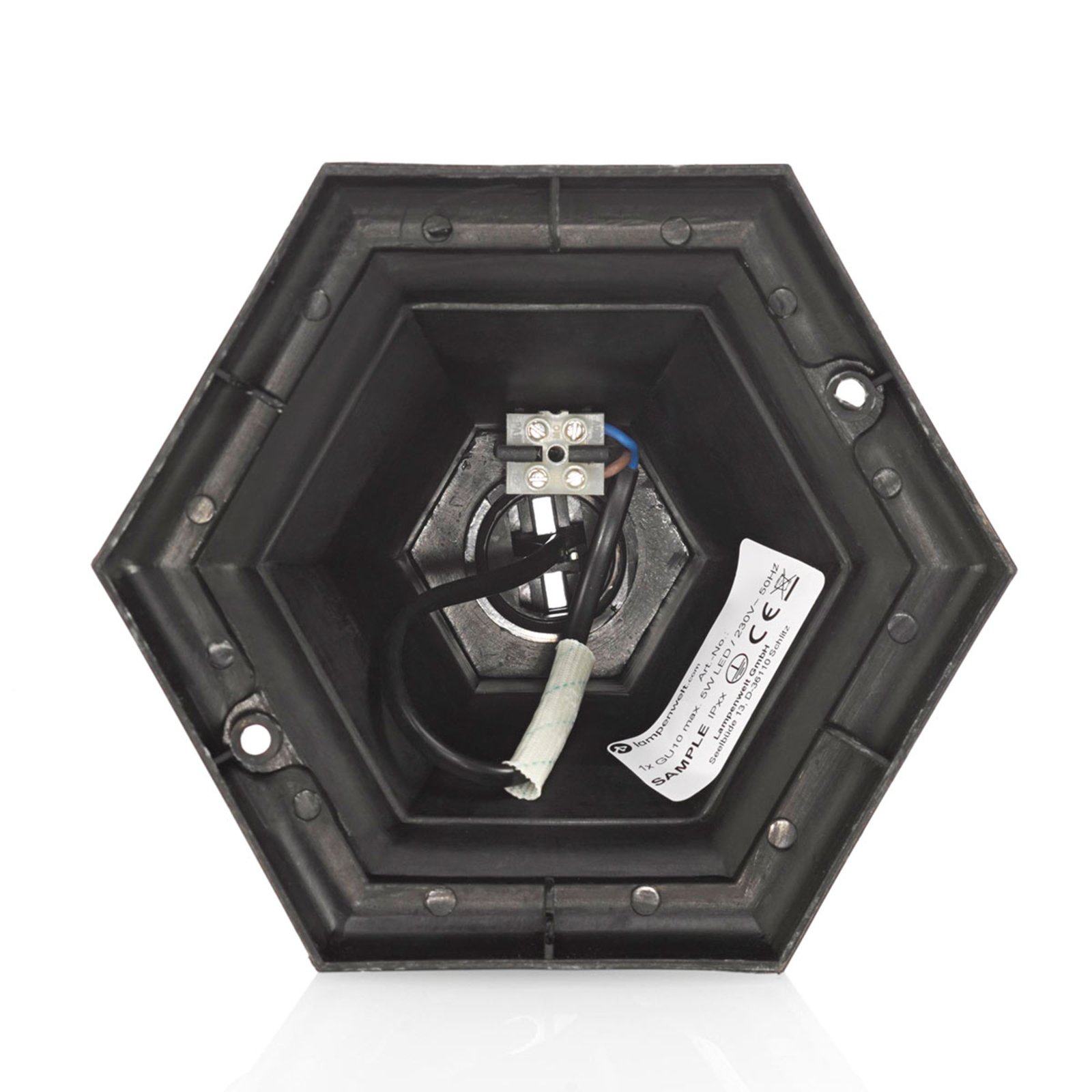 Nane Garden Lamp Black/Clear - Lindby