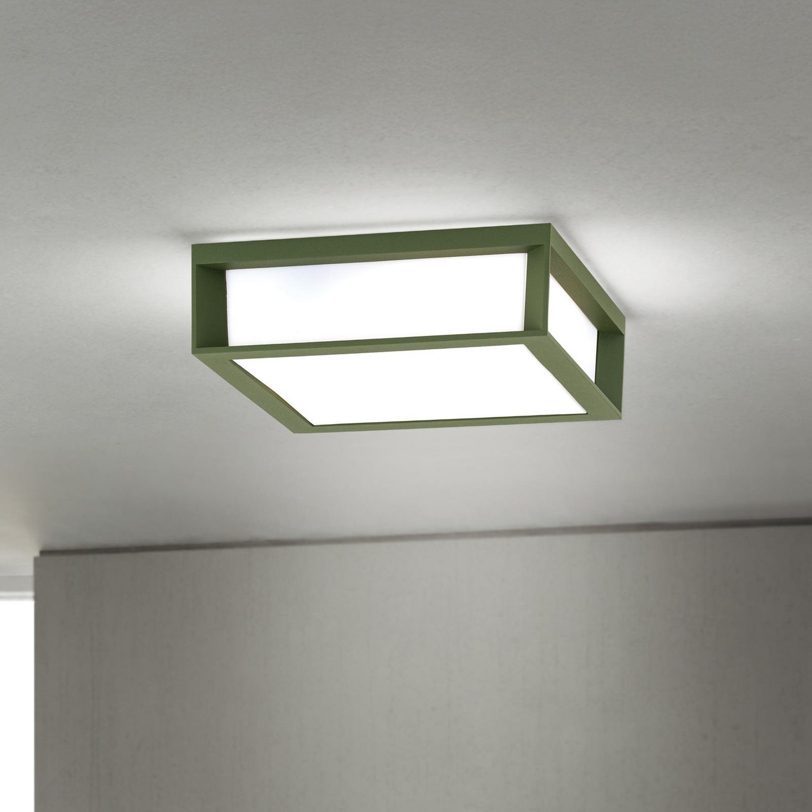 Lampada da esterno Henry, verde, alluminio pressofuso, E27, IP44