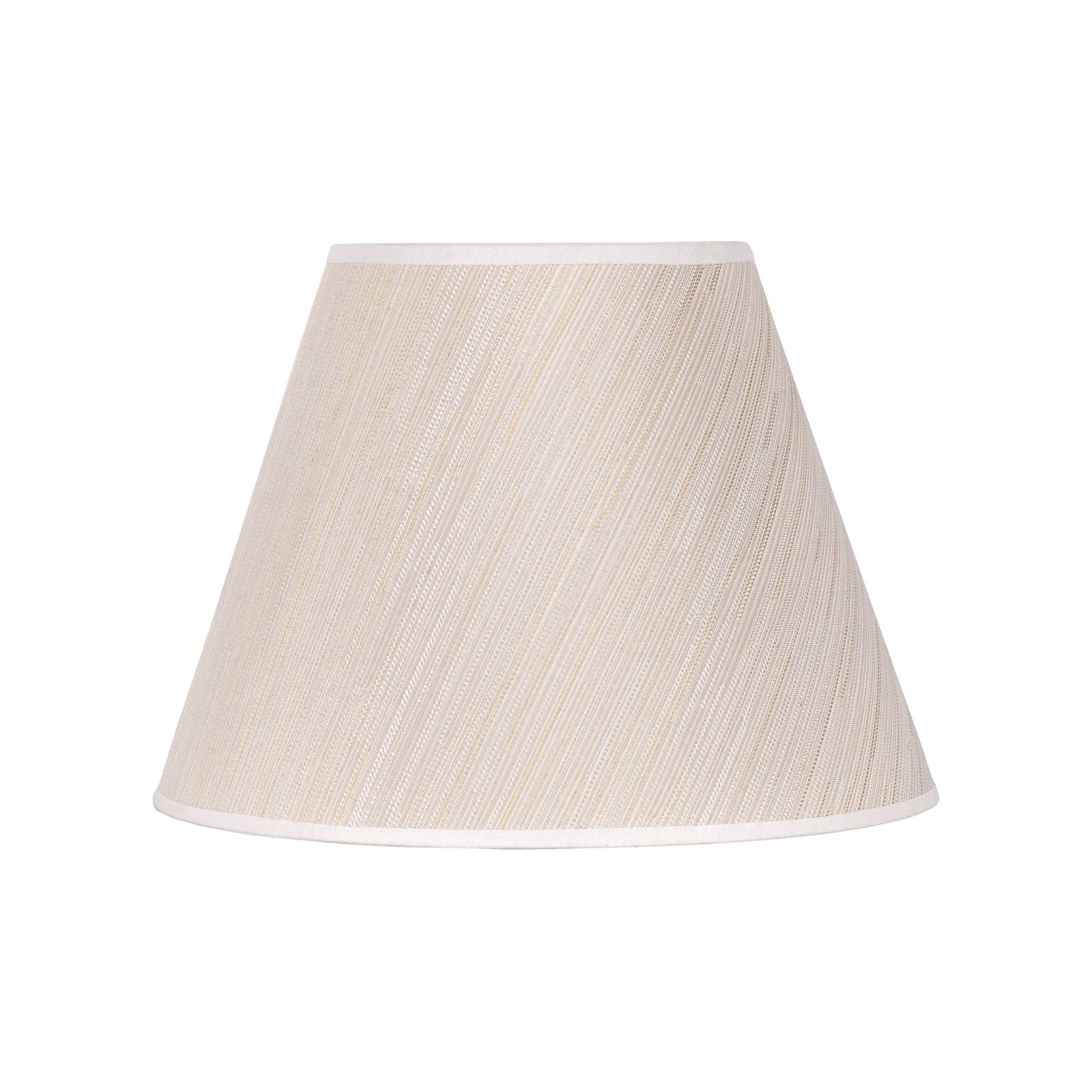 Sofia lámpaernyő 21 cm magas, fehér/arany csíkos