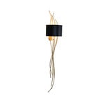 Candeeiro de parede Elba lungo, dourado/preto, altura 144 cm, ferro