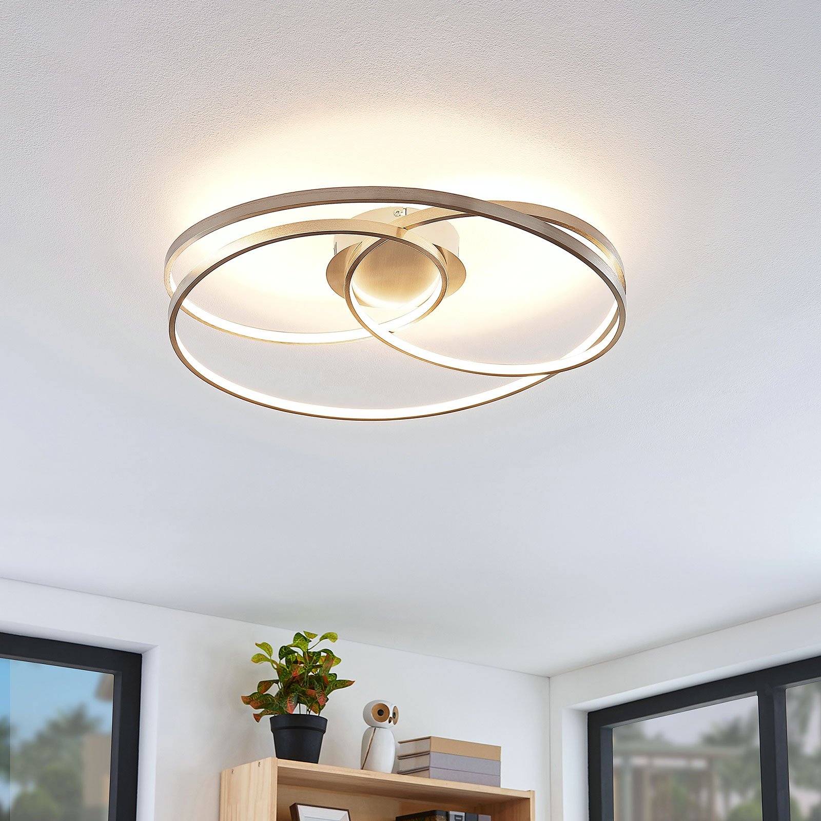 Ronka Taklampe Nickel - Lindby
