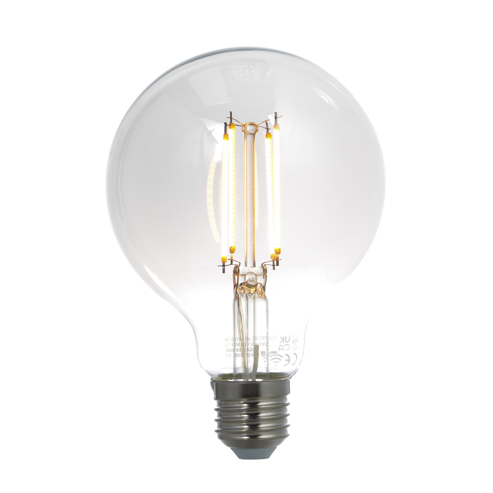 LUUMR Inteligentná LED žiarovka E27 dymová sivá 4,9 W Tuya WLAN