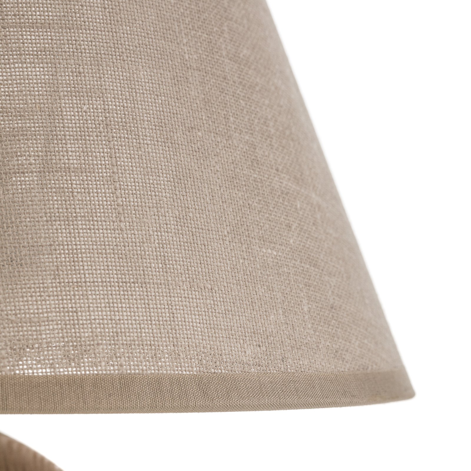 Gill Tischlampe Schirm beige/Holz natur - Envostar