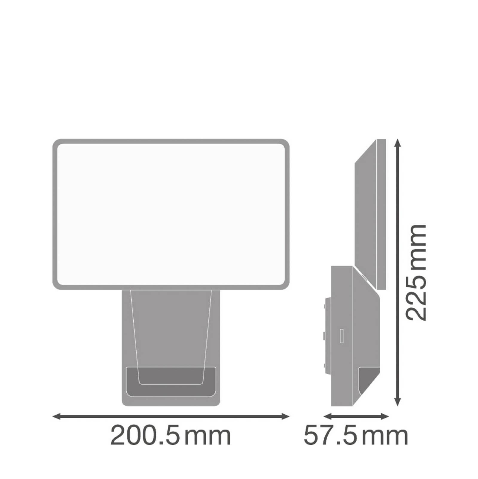 LEDVANCE Endura Pro Flood Sensor Spot LED 27W szary