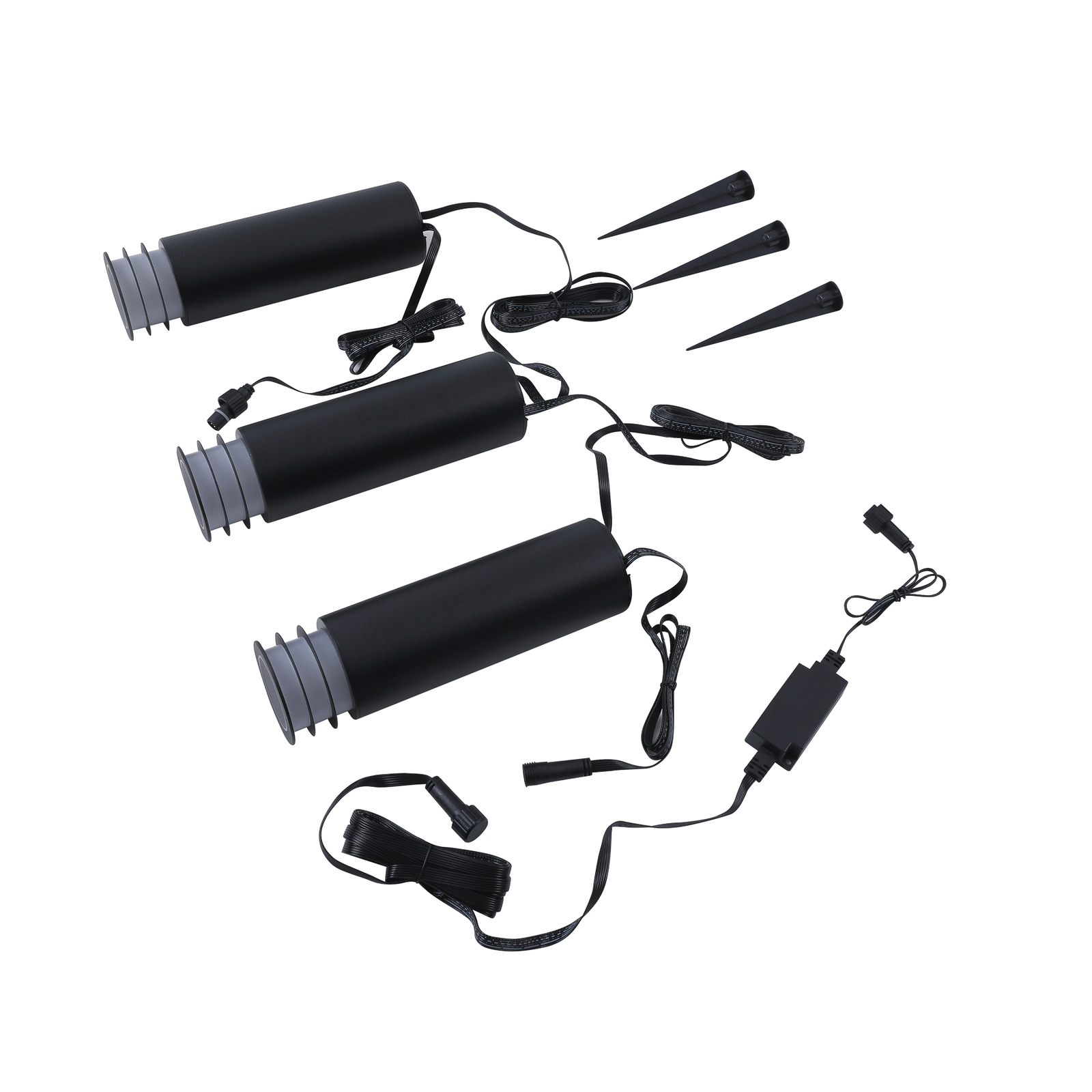 Kaelo LED Smart Tuinlamp w/Grondpin 3 pcs. Zwart - Lindby