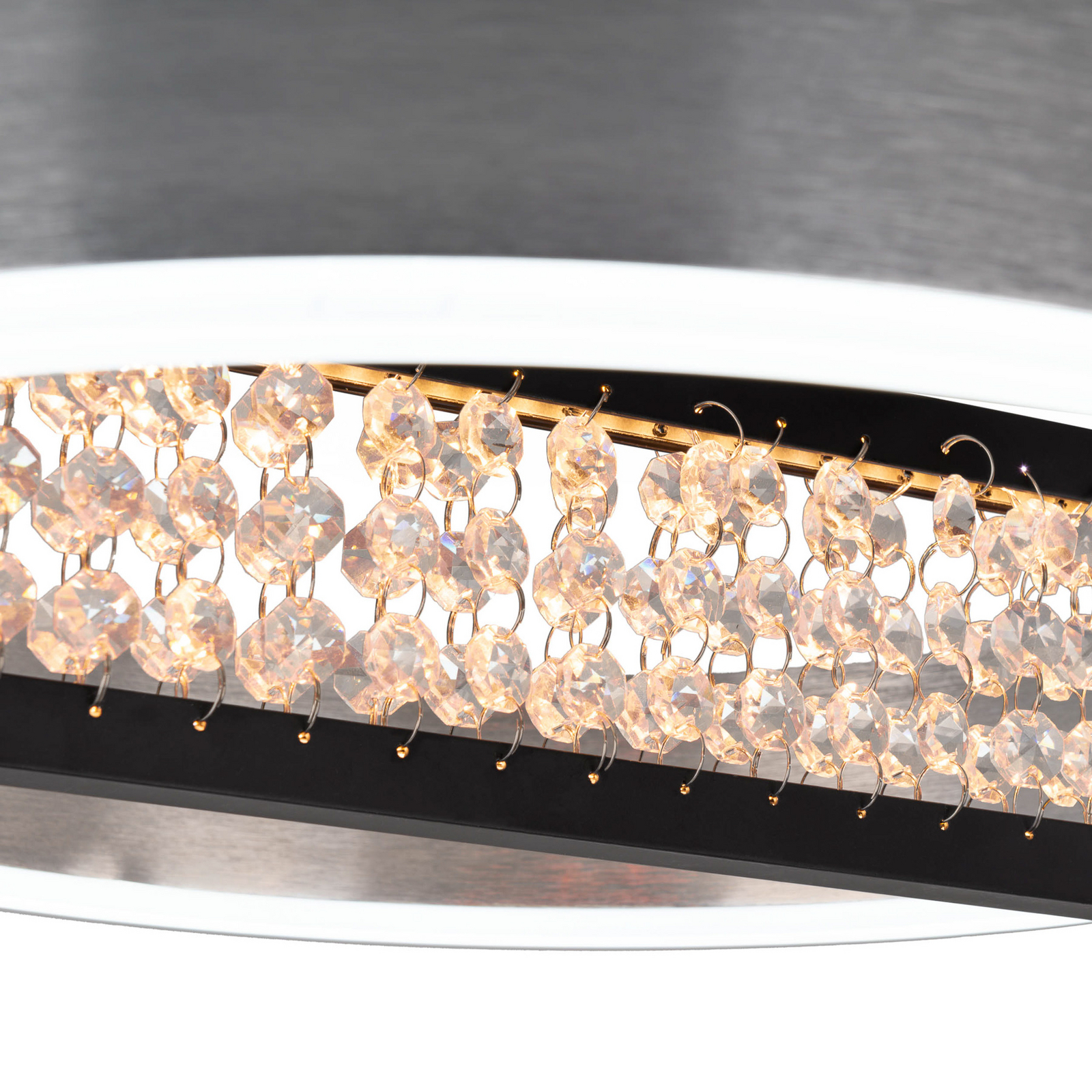 LED-hänglampa Yvaris, silver, CCT, fjärrkontroll LED-hänglampa Yvaris, silver, CCT, fjärrkontroll