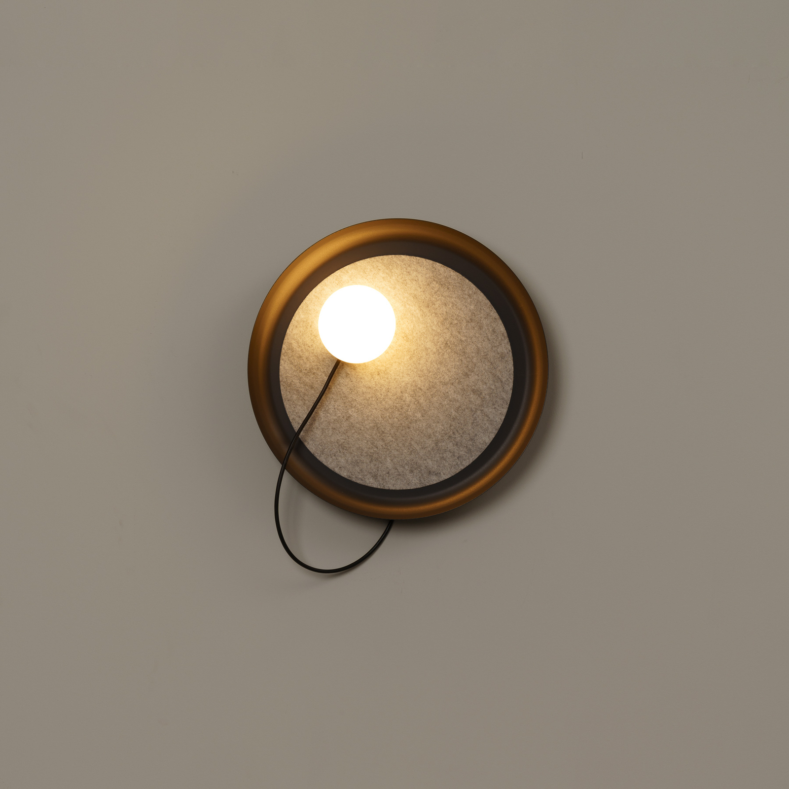 Milan Wire wandlamp Ø 38 cm antraciet