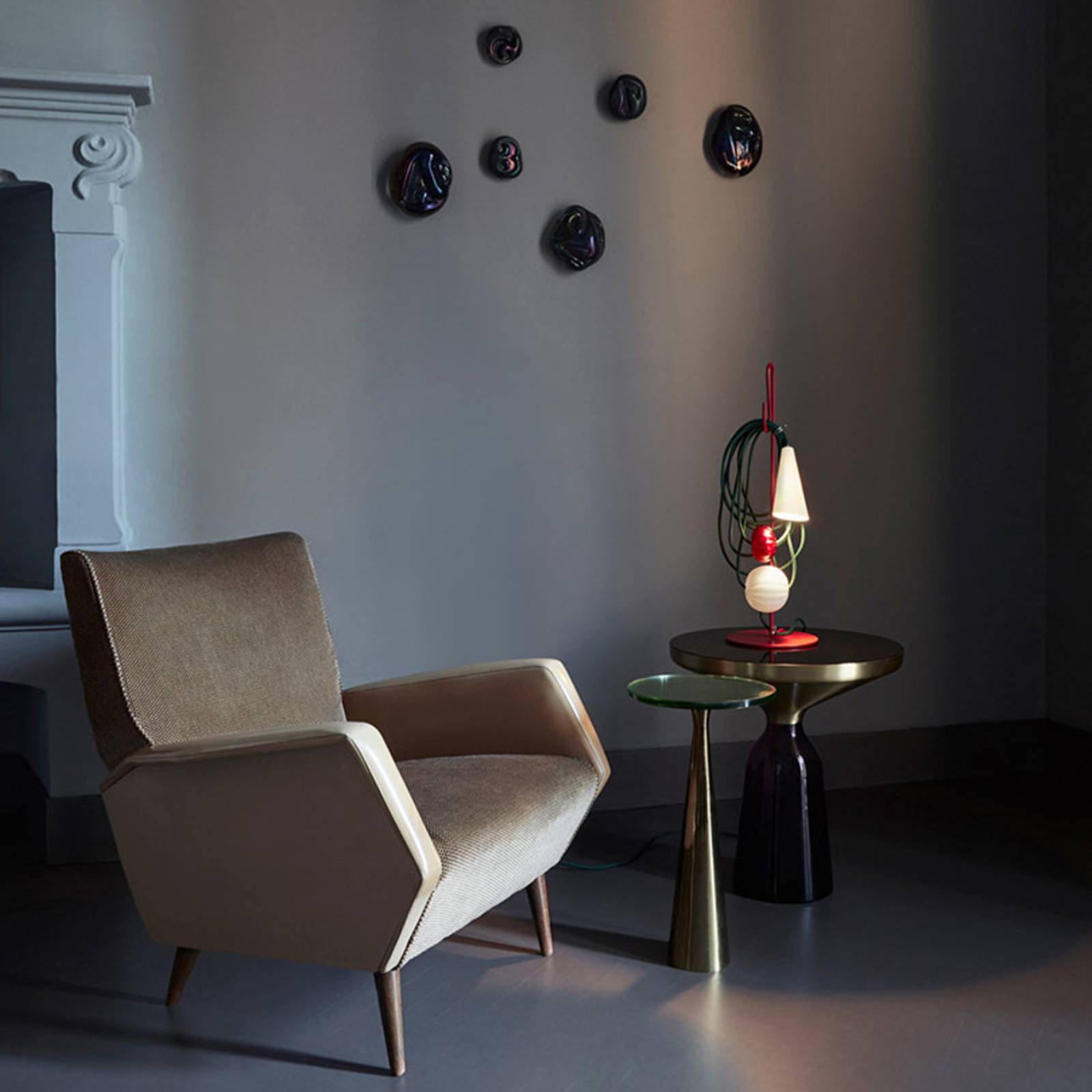 Foscarini Filo lampa stojąca LED, Ruby Jaypure