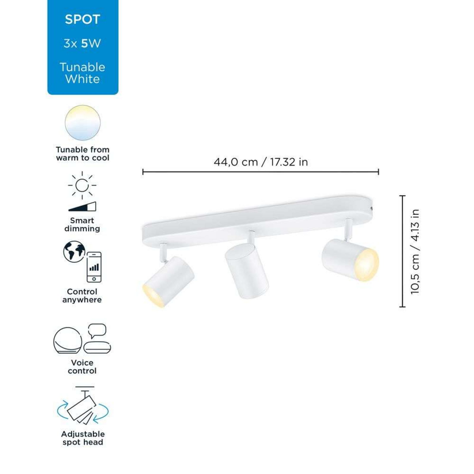 Imageo WiZ 3 Plafond White - WiZ