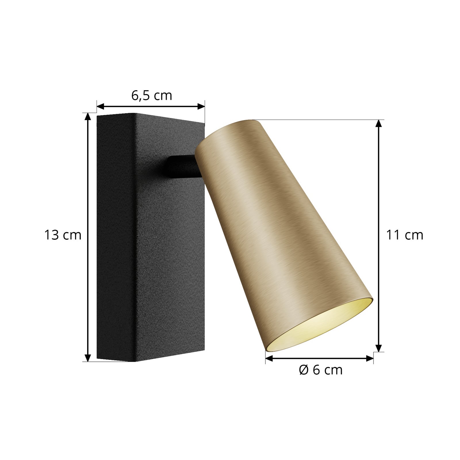 Angelina Applique Murale Brass/Gold - Lucande