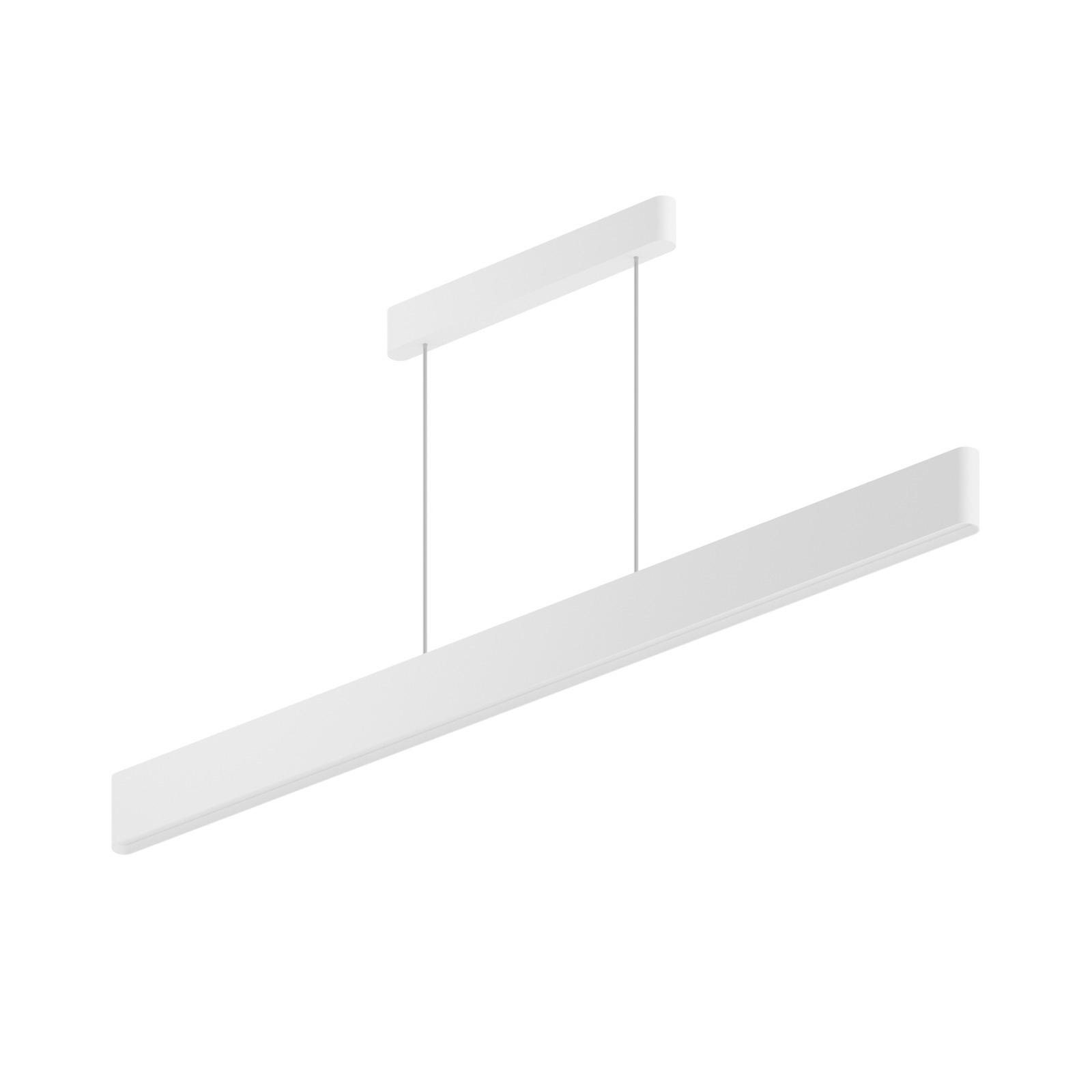 LED pendant light Satori, length 114.4 cm, white, 2,700 K, aluminium