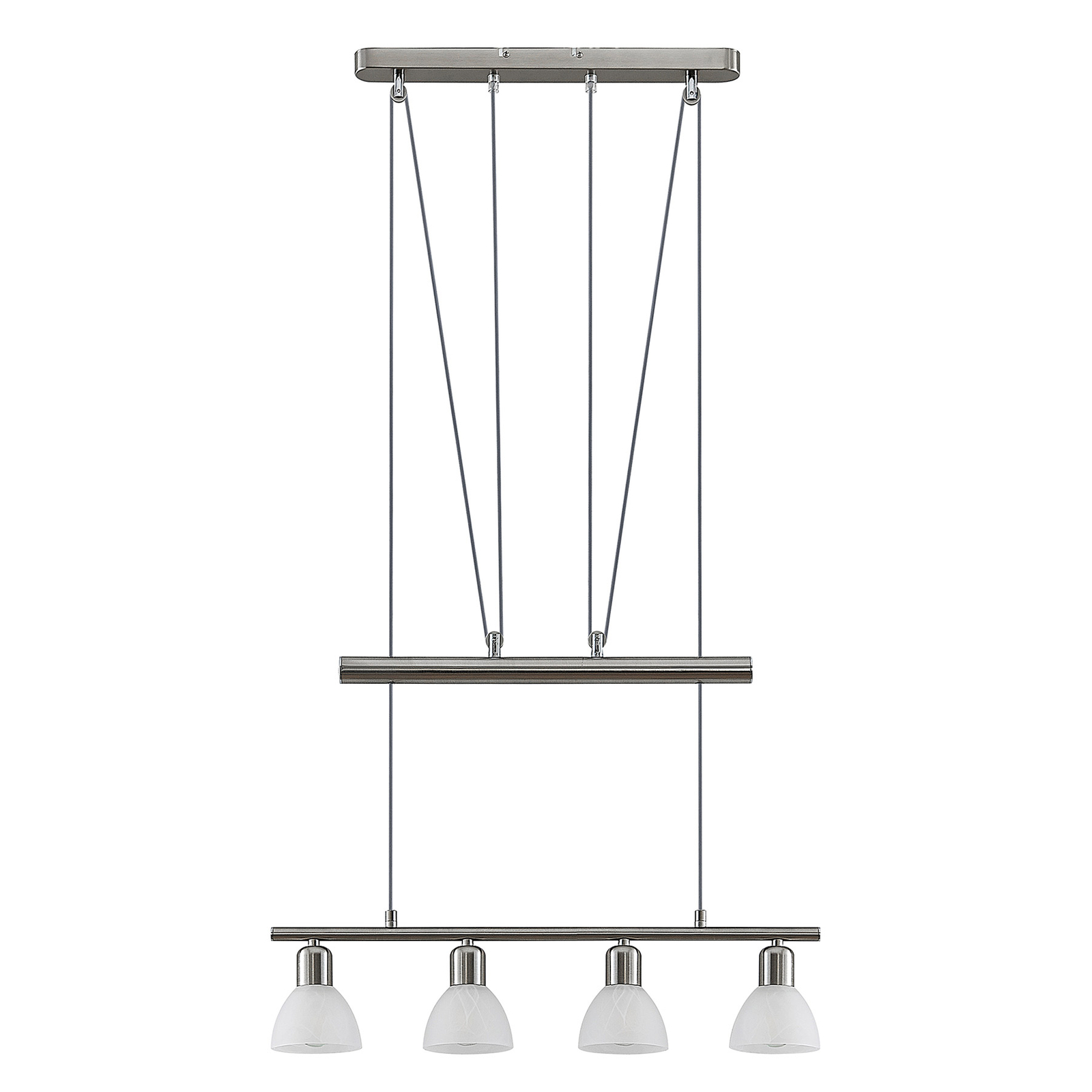 ELC Javari linear pendant light, height-adjustable