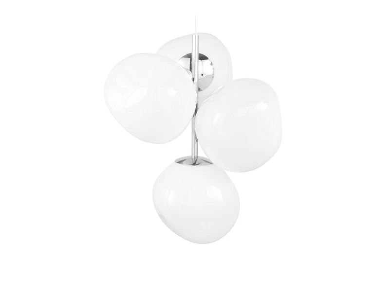 Tom Dixon - Melt Kronleuchter Small Opal/Silver