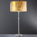 Loop - lampa stołowa z płatkowym złotem