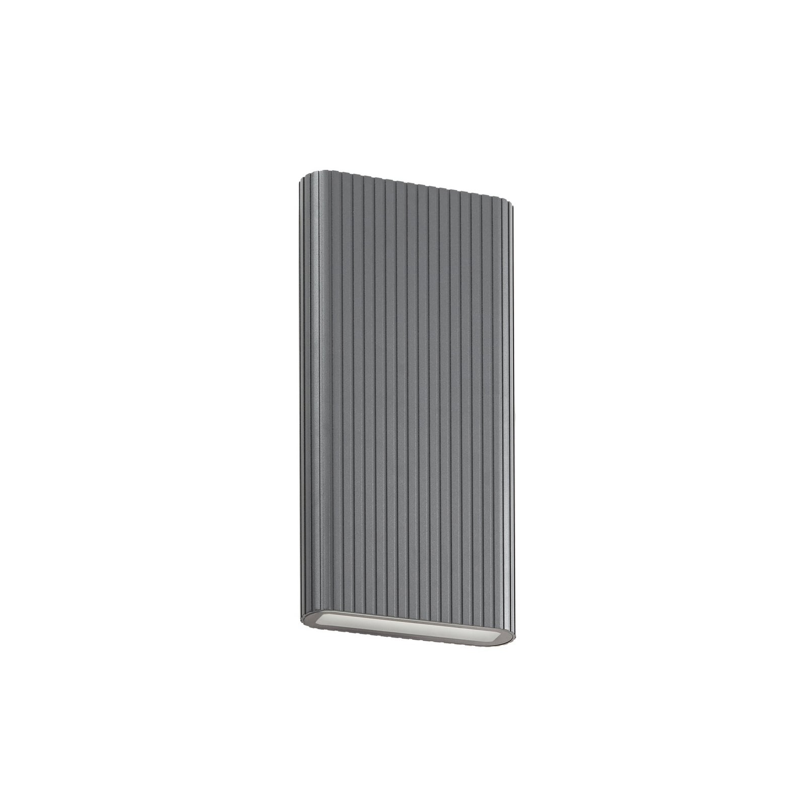 Lucande utendørs LED-vegglampe Raija, antrasitt, høyde 40 cm, CCT