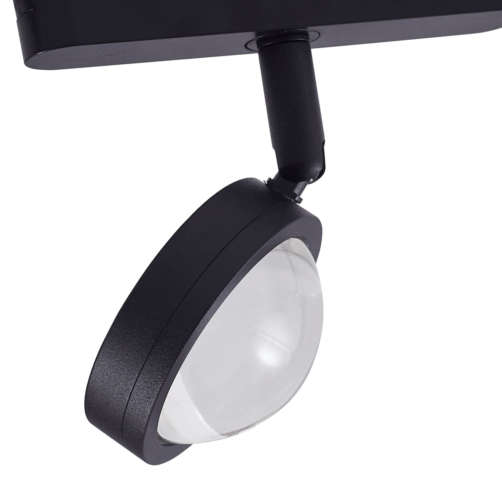 Track lighting system 48V Lumaro, spots, 5-bulb, black, Ø 7.3cm