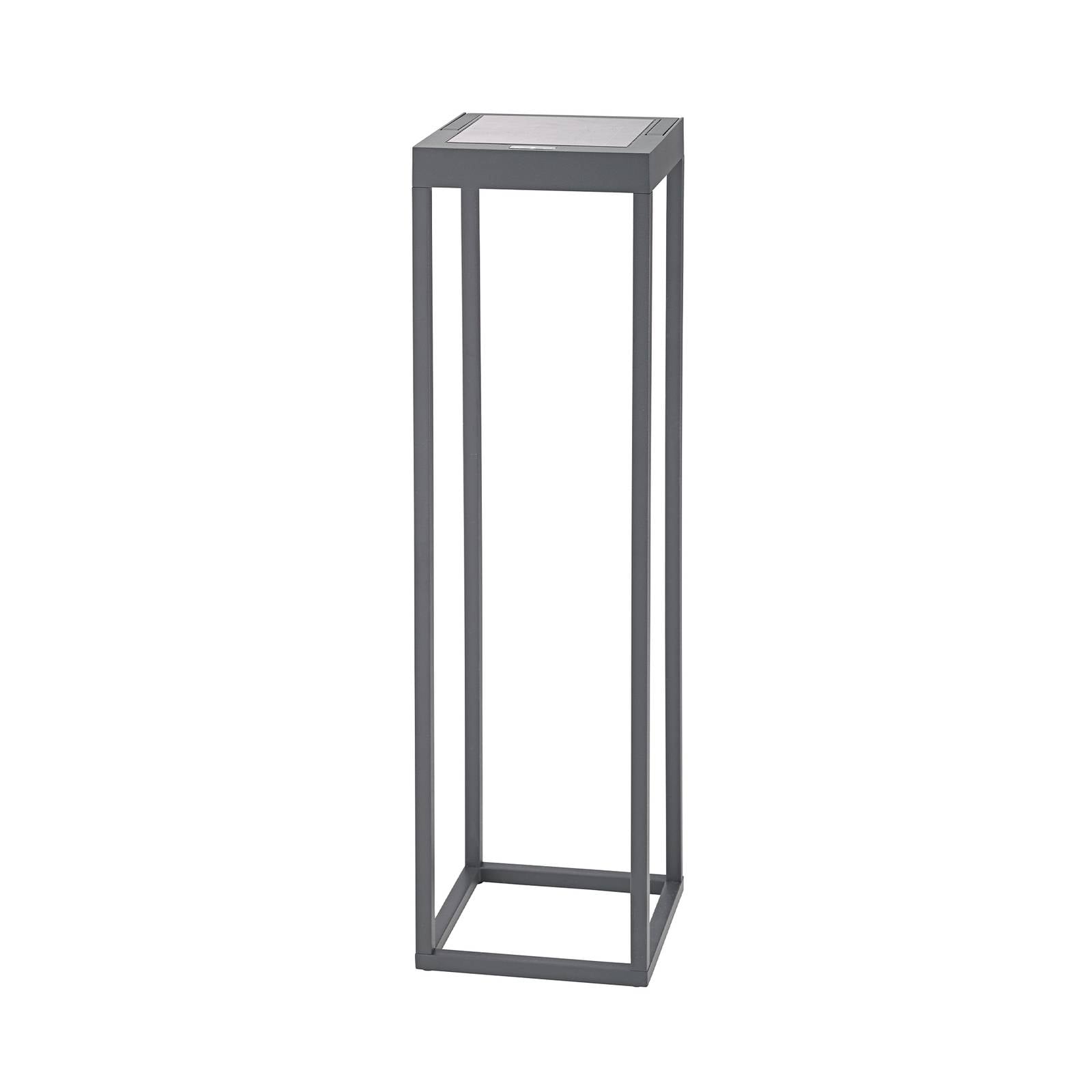 LED-Solarleuchte Numove, graphitgrau, Höhe 52,5 cm
