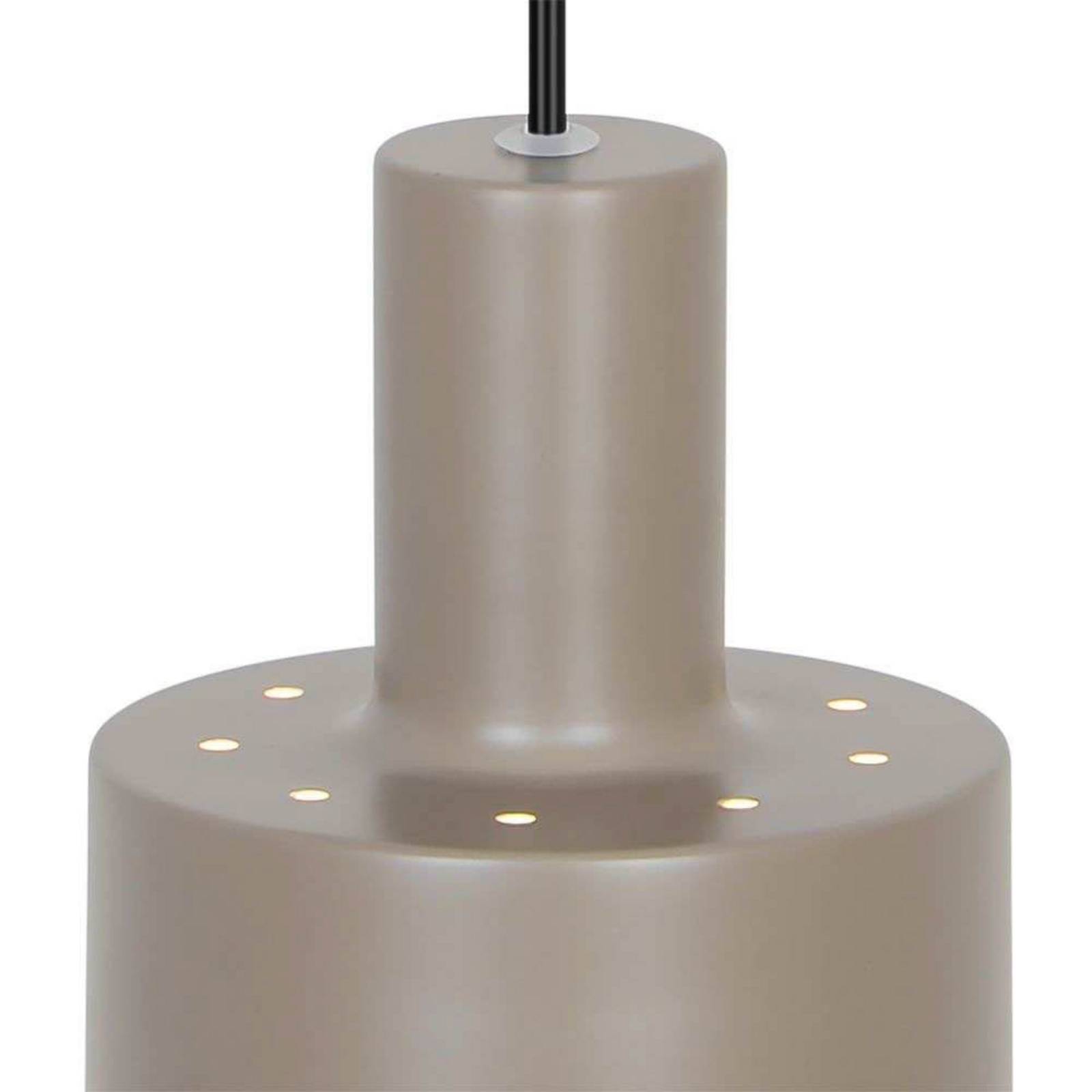 Lampa wisząca Matis, jasnobrązowa, Ø 13 cm, metal