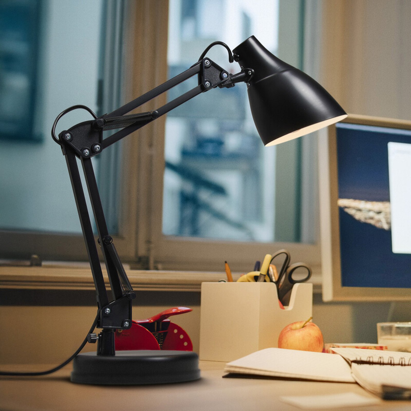Lampa de birou OSRAM Office Line Desk Pear negru E27 - Studiu / Birou - Metal
