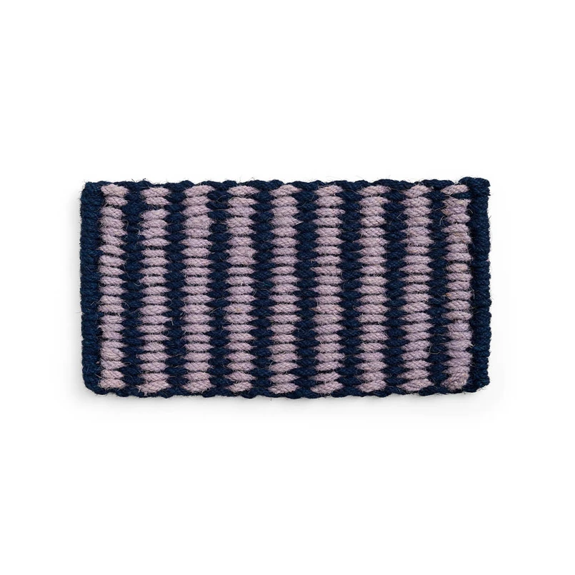 Produktfoto för HAY - Coco Door Mat - Dörrmatta - Stripe Wide - Lavender and navy - H0 x D80 x W40 cm