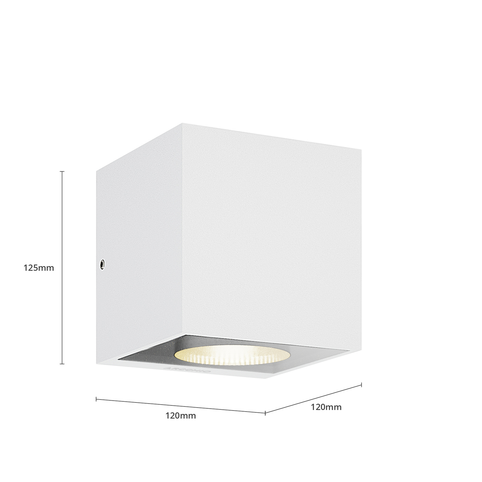 Arcchio Tassnim LED outdoor wall lamp white 1-bulb.