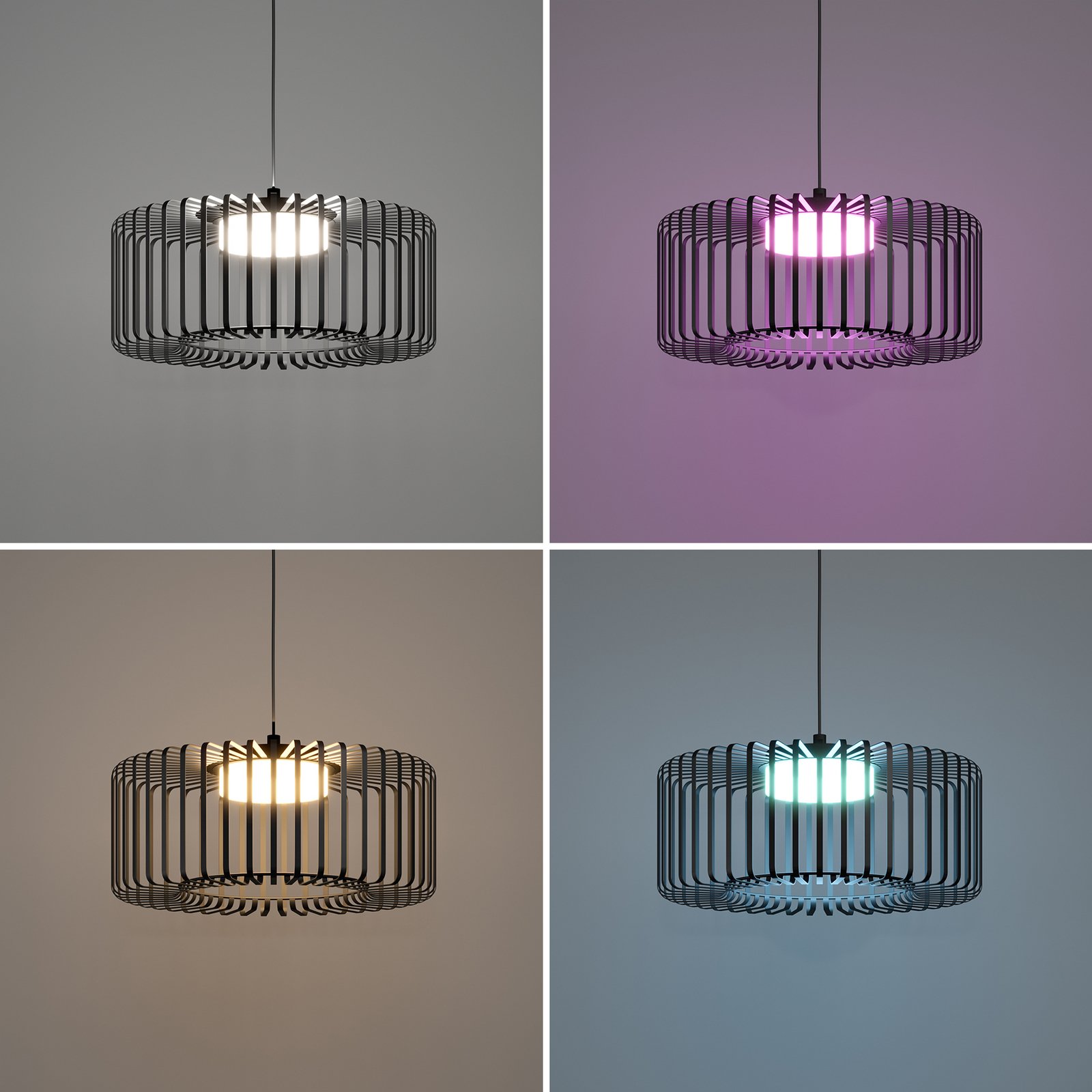 EGLO connect LED viseća svjetiljka Ginestrone-Z, 1 žarulja, crna