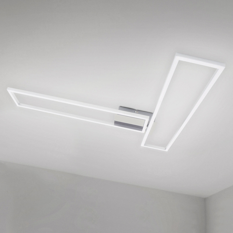 Taklampe Frame WiFi CCT, fjernkontroll, alu
