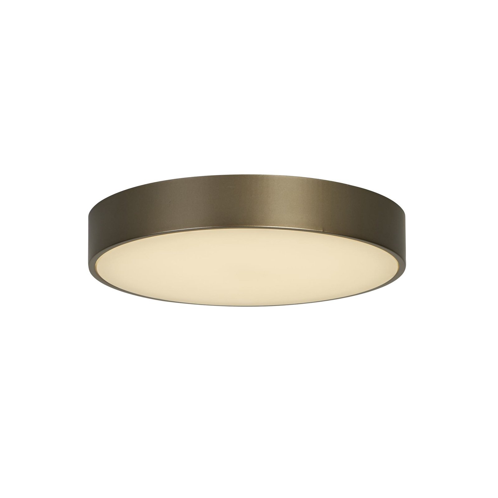 Palma LED-loftlampe, bronzefarvet, Ø 25 cm, stål/akryl