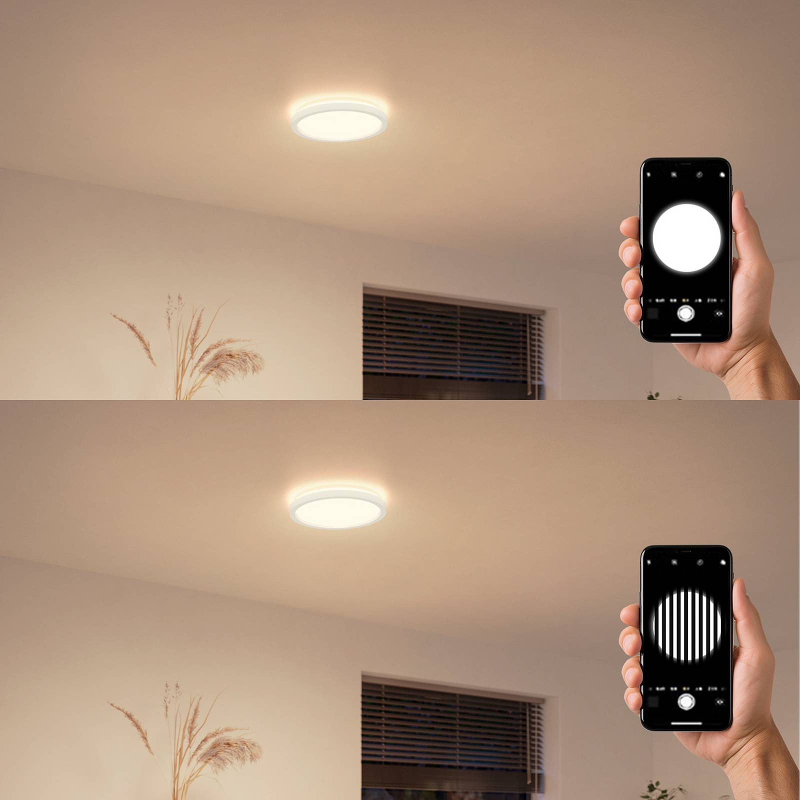Philips LED-Deckenlampe Aio RD weiß 2er-Pack Ø 30 cm Remote günstig online kaufen