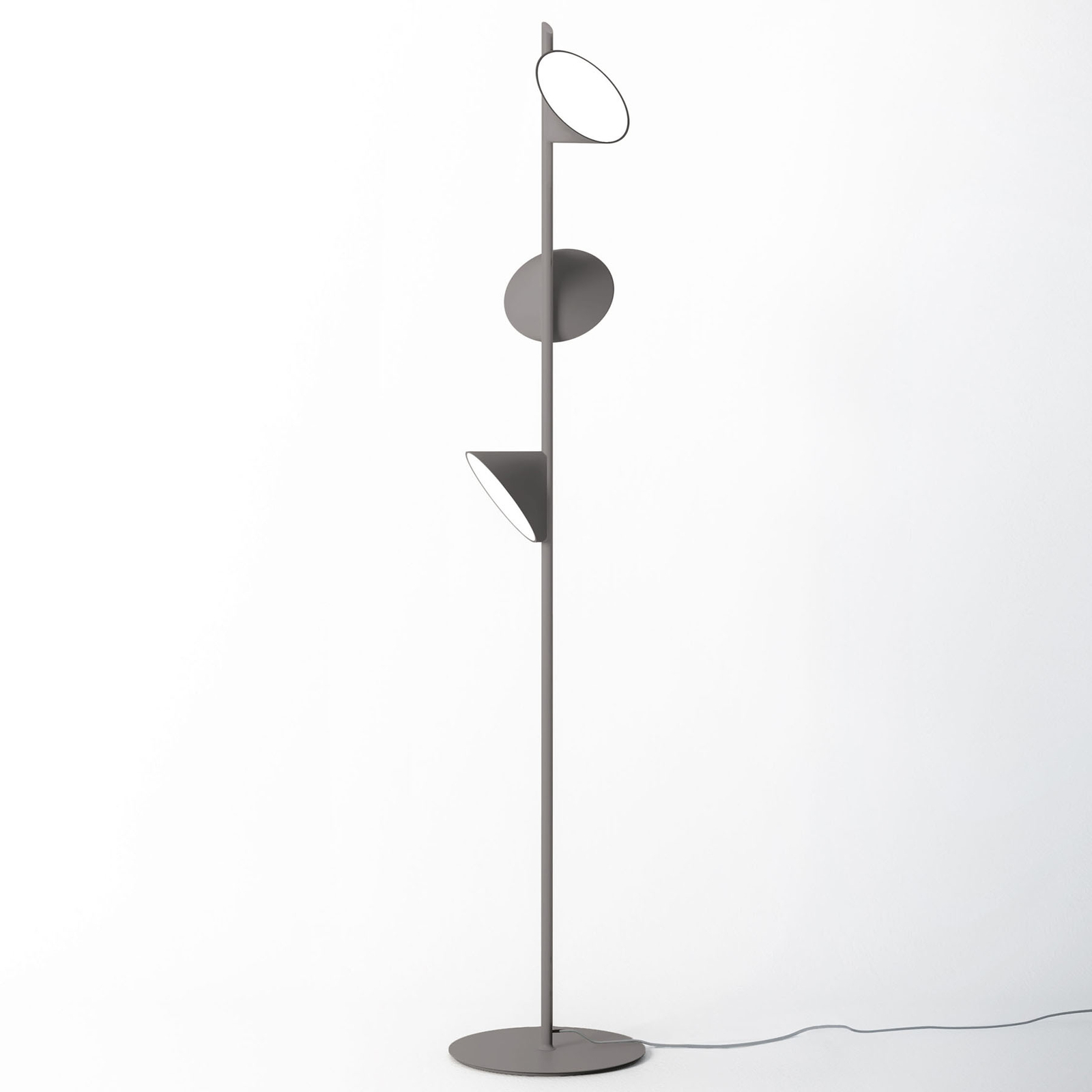 Stojací lampa LED Axolight Orchid, tmavě šedá