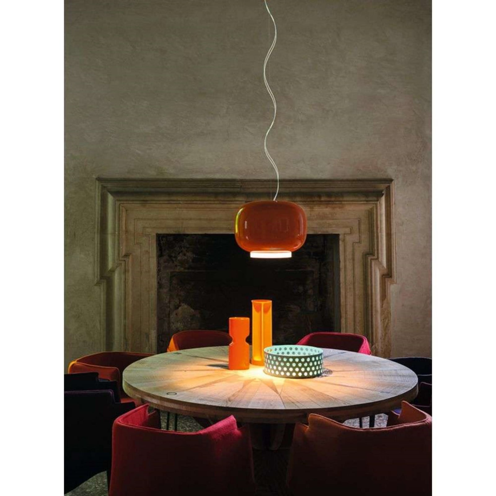 Chouchin 1 LED Pendel Dæmpbar Orange Foscarini - Glas
