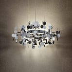 Lucande Glimmo LED pendant light, chrome