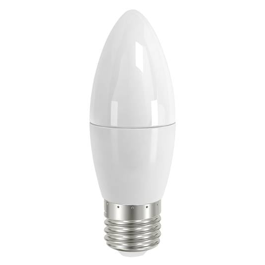 Ampoule bougie LED E27 4,5 W 827 satinée
