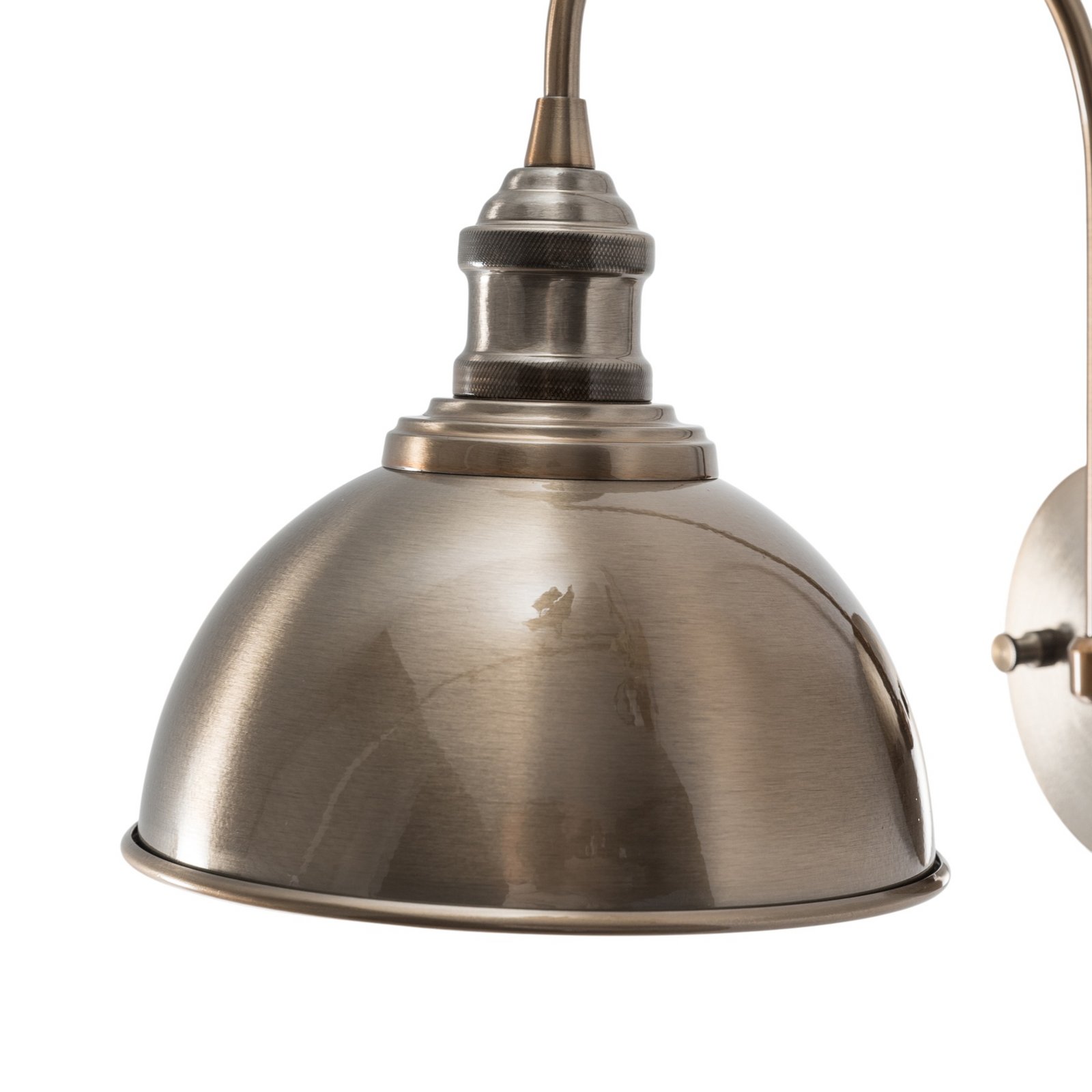 Wandleuchte Saglam, altmessing, Höhe 36 cm, Metall Wandleuchte Saglam, altmessing, Höhe 36 cm, Metall