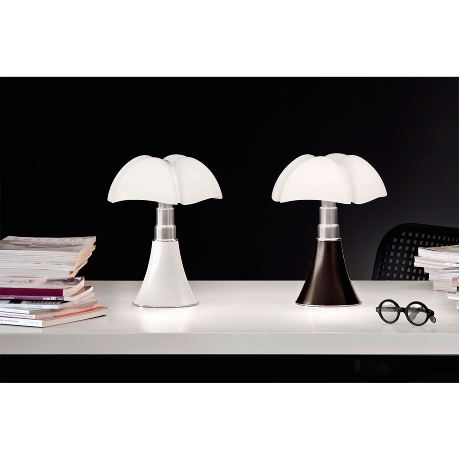 MiniPipistrello Cordless Lampă de Masă Dark Brown - Martinelli Luce